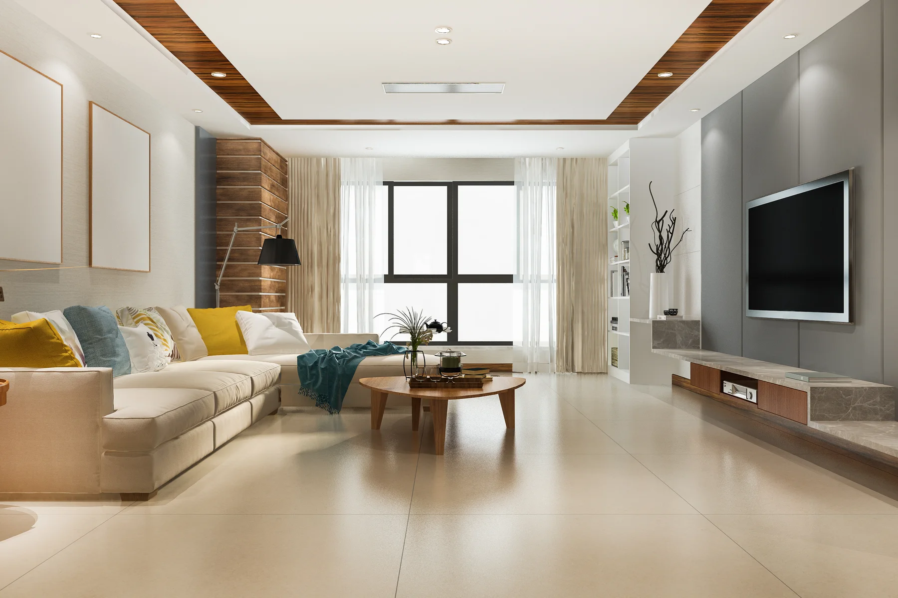 Apartamento novo — living integrado